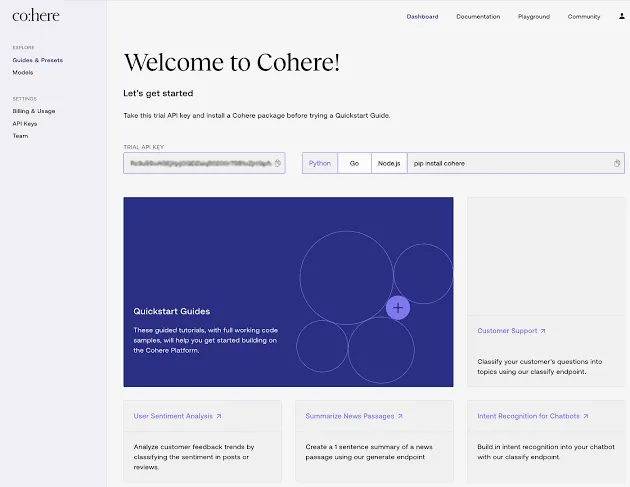Cohere: satisfaga necesidades específicas con esta alternativa a Hugging Face.