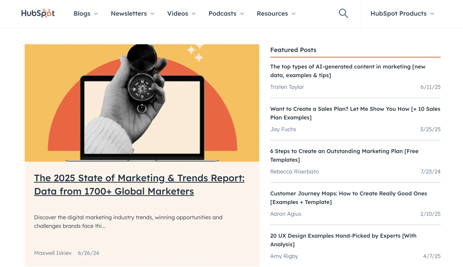 HubSpot - ライターのための最高のブログ