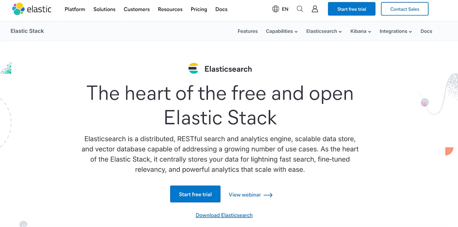 Elascticsearch Open-Source-Projekt für Analyse-Engines