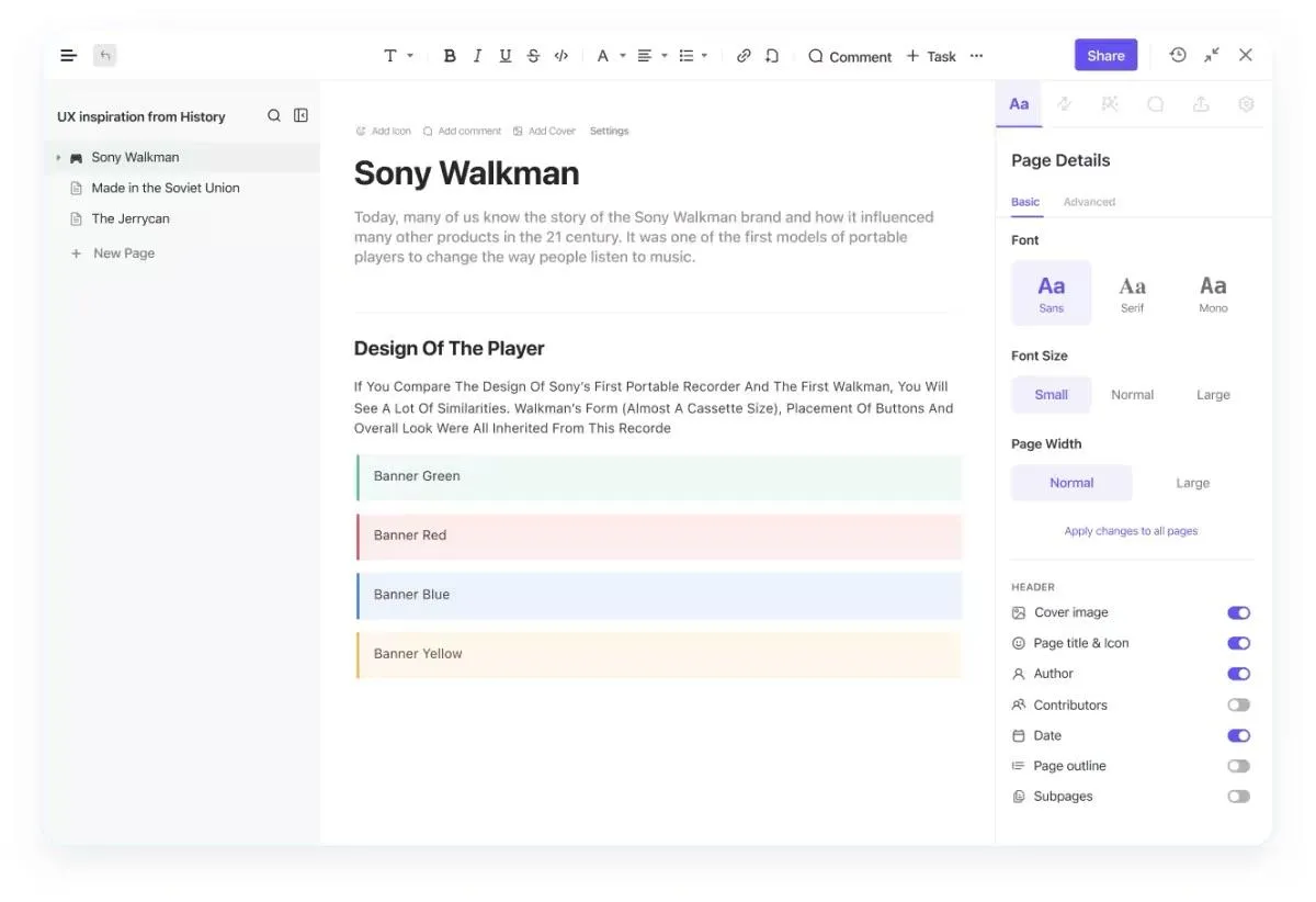 ClickUp Docs