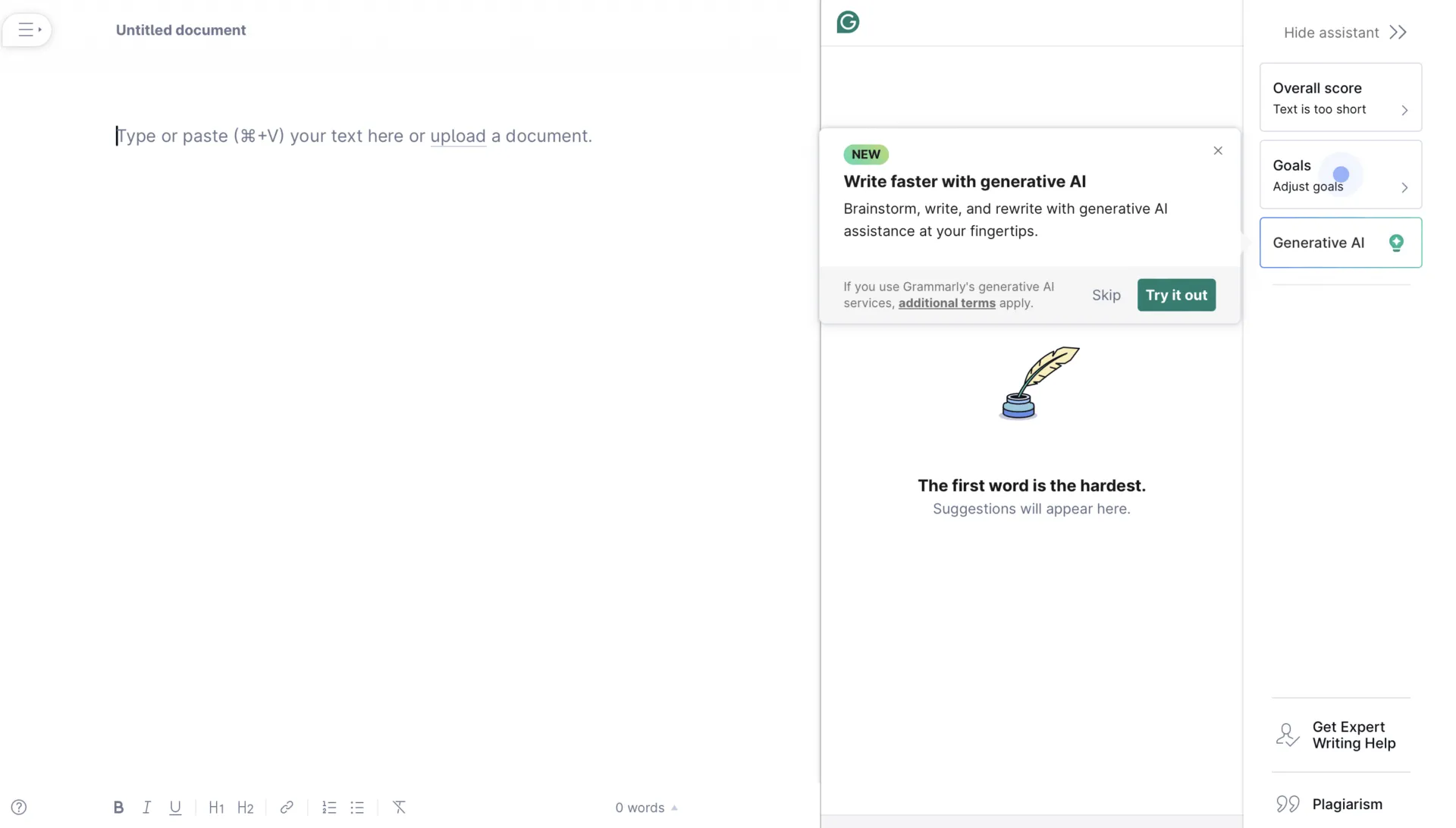 Grammarly-redigerare