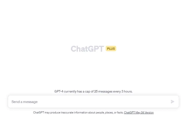 Pantalla de chat en ChatGPT