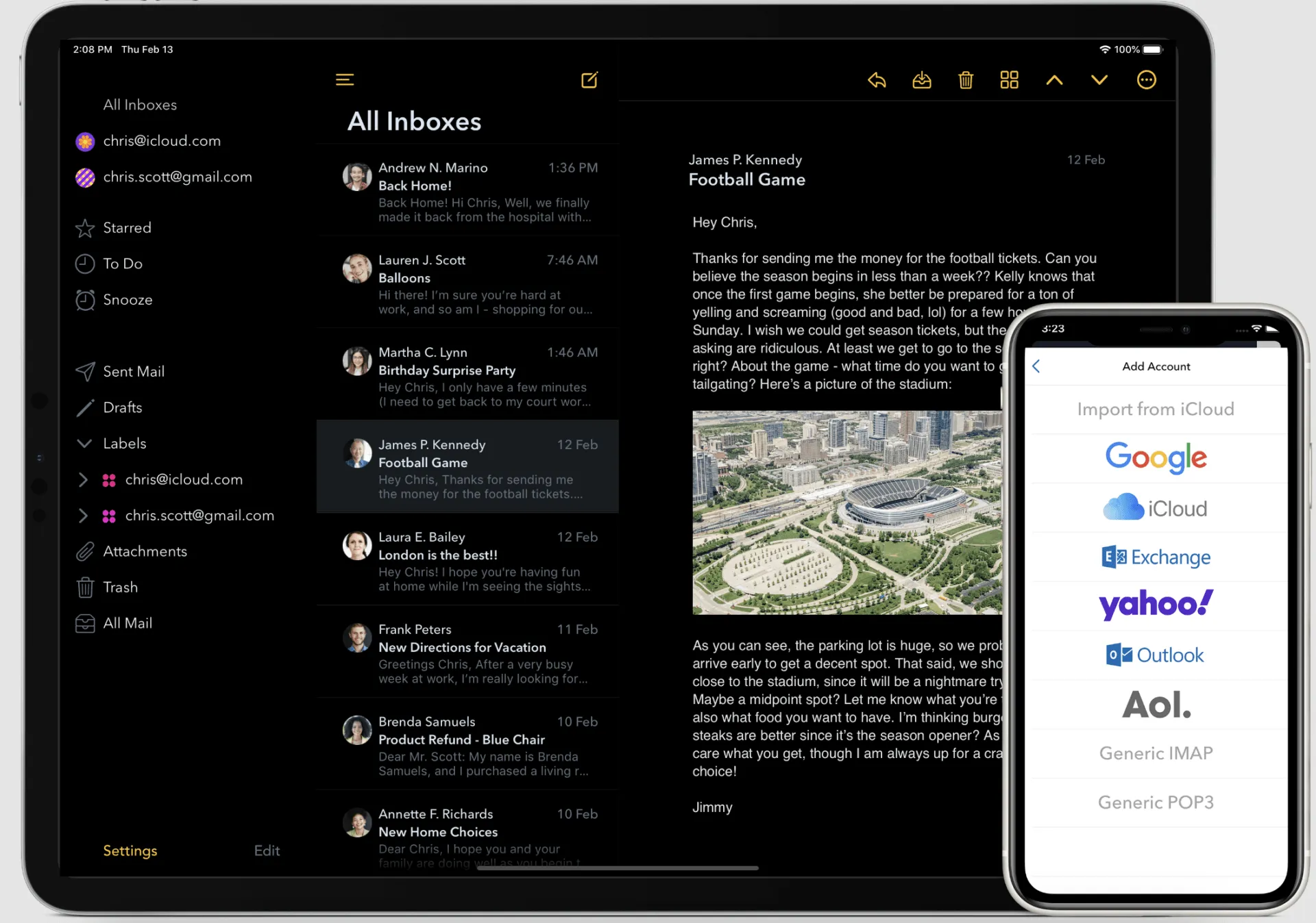 Изображение на Airmail като алтернатива на Shift