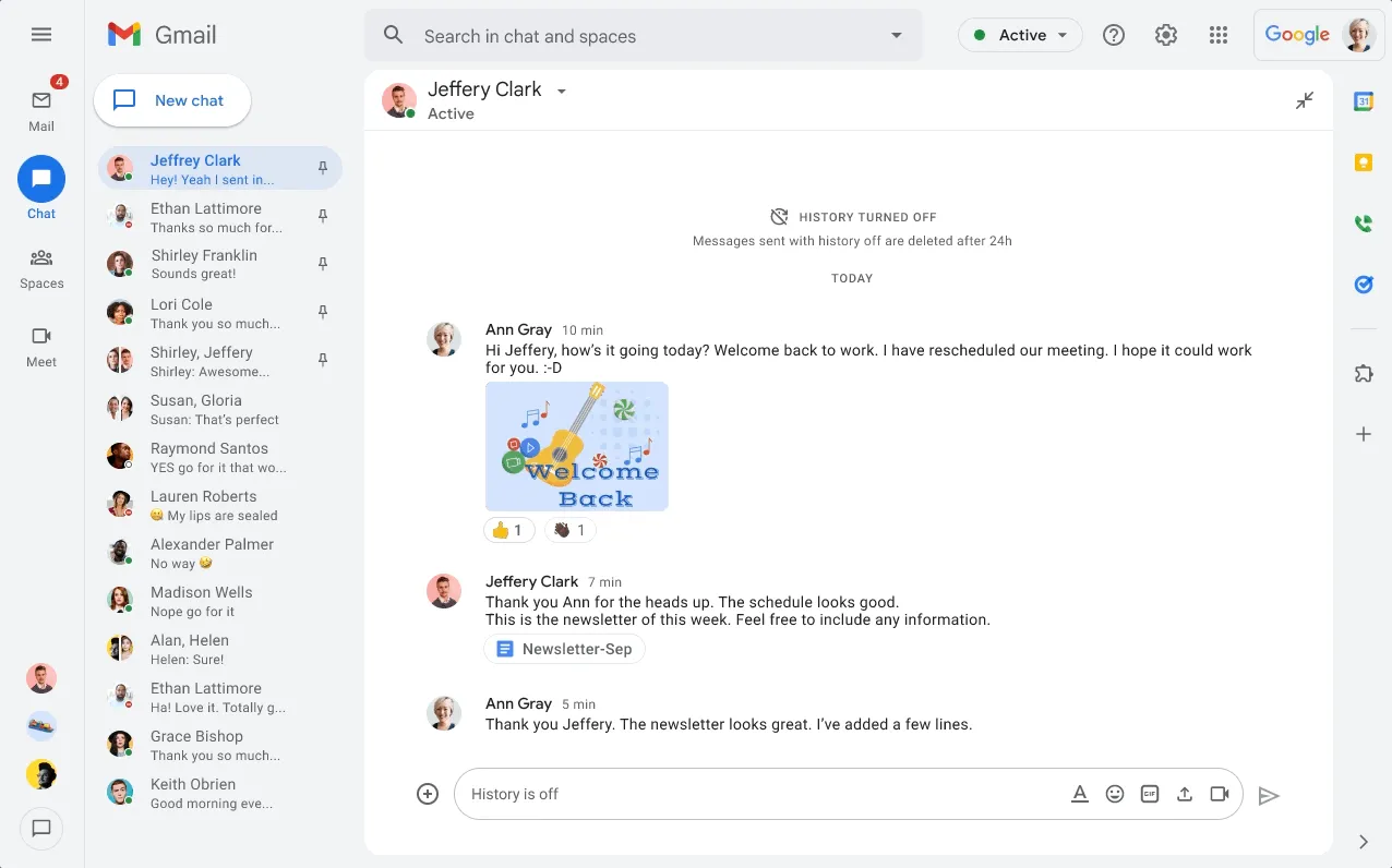 Google Chat: بدائل Glue AI مع تكامل البيانات