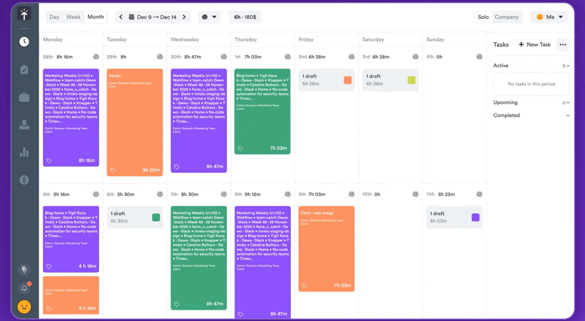 L'outil de suivi du temps de Timely