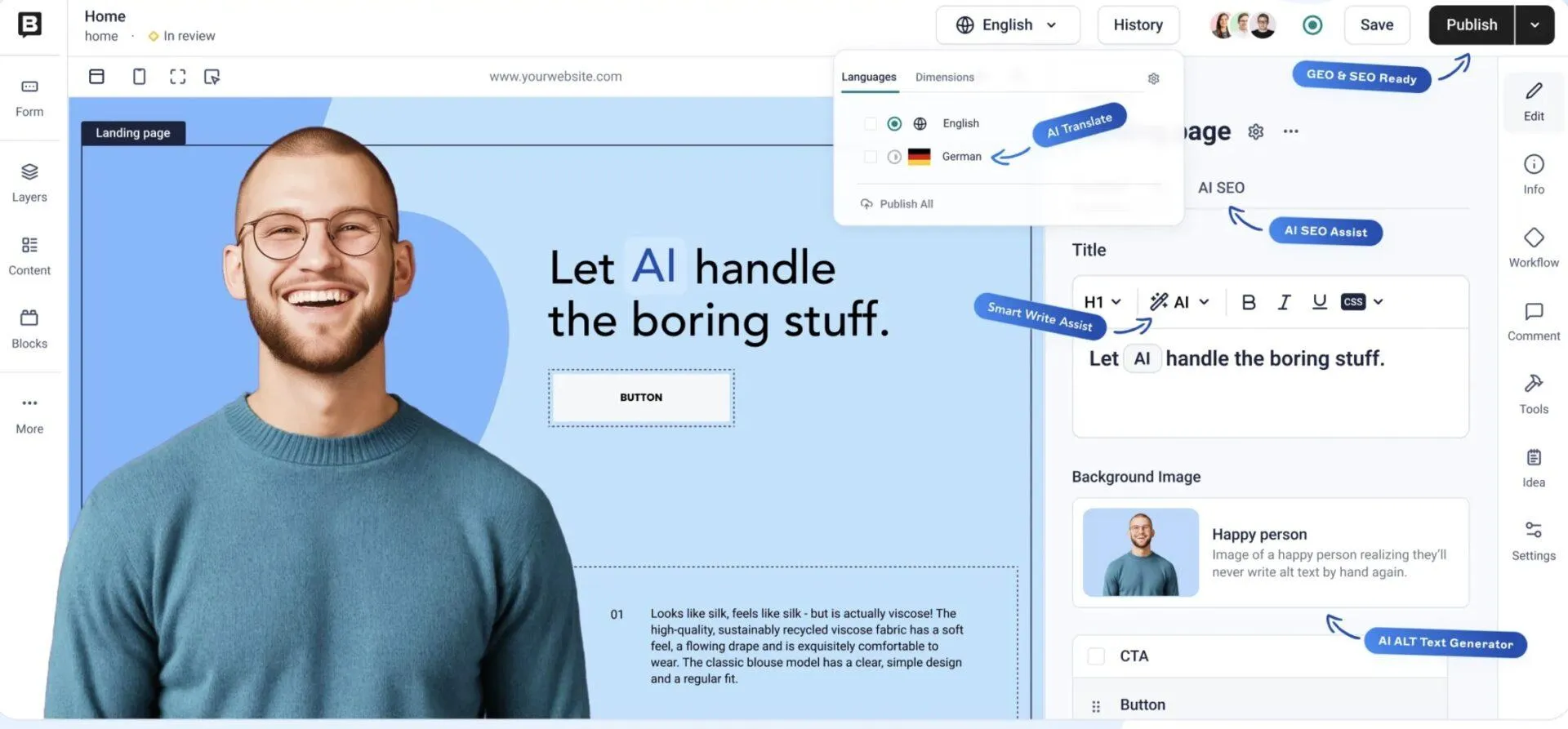 Storyblock: alternativa a builder io