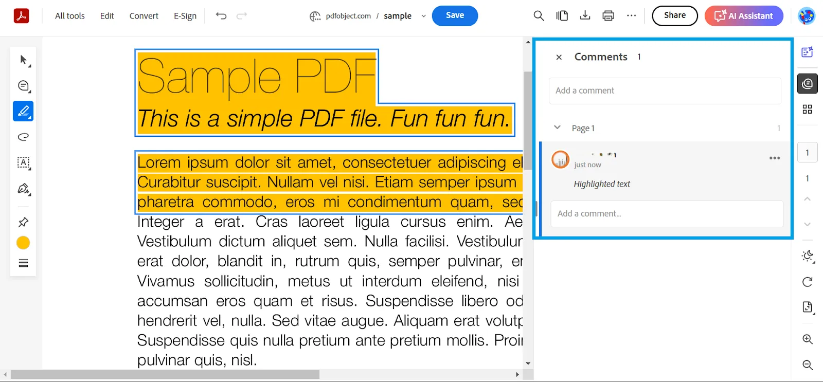 Registerkarte „Kommentar“ in Adobe Acrobat: So entfernen Sie Markierungen in PDF-Dateien