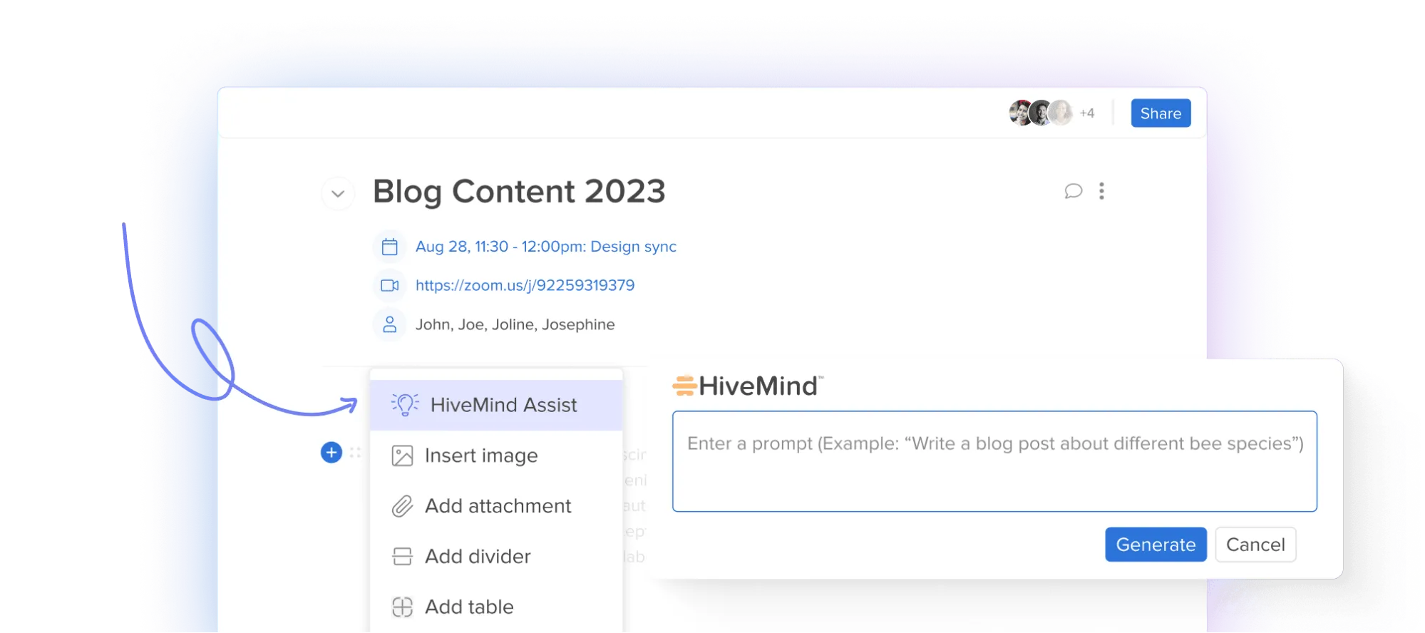 HiveMind AI-dashboard