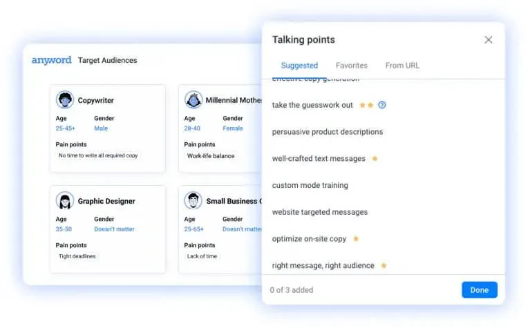Anyword vs Jasper: Anyword'ün hedef kitlesi ve önerilen konuşma konuları