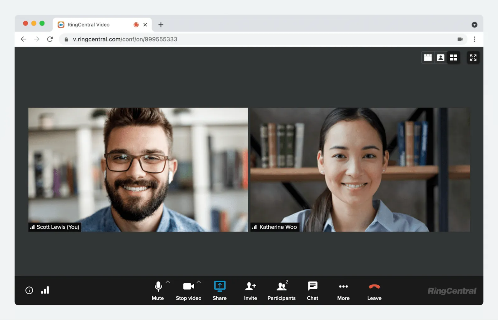 Panel de control de RingCentral