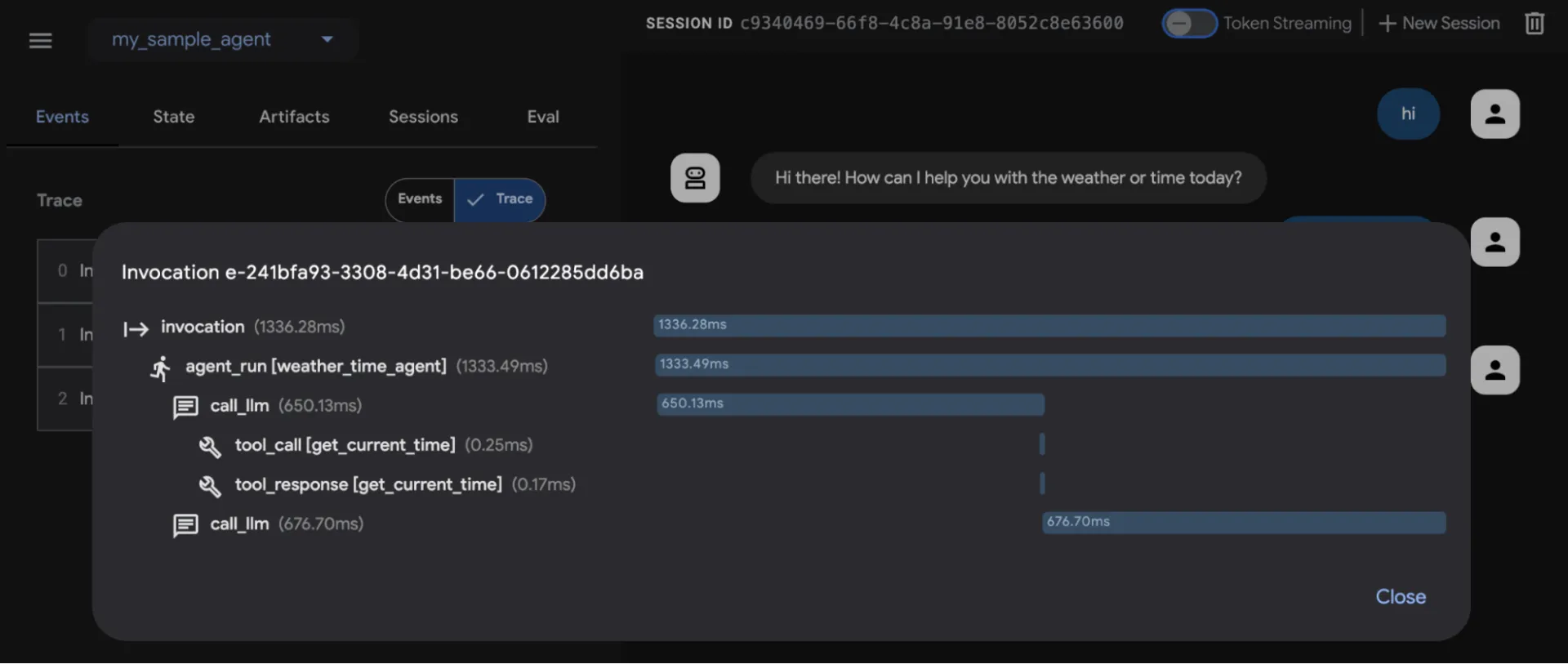 Tableau de bord Vertex AI Agent Builder