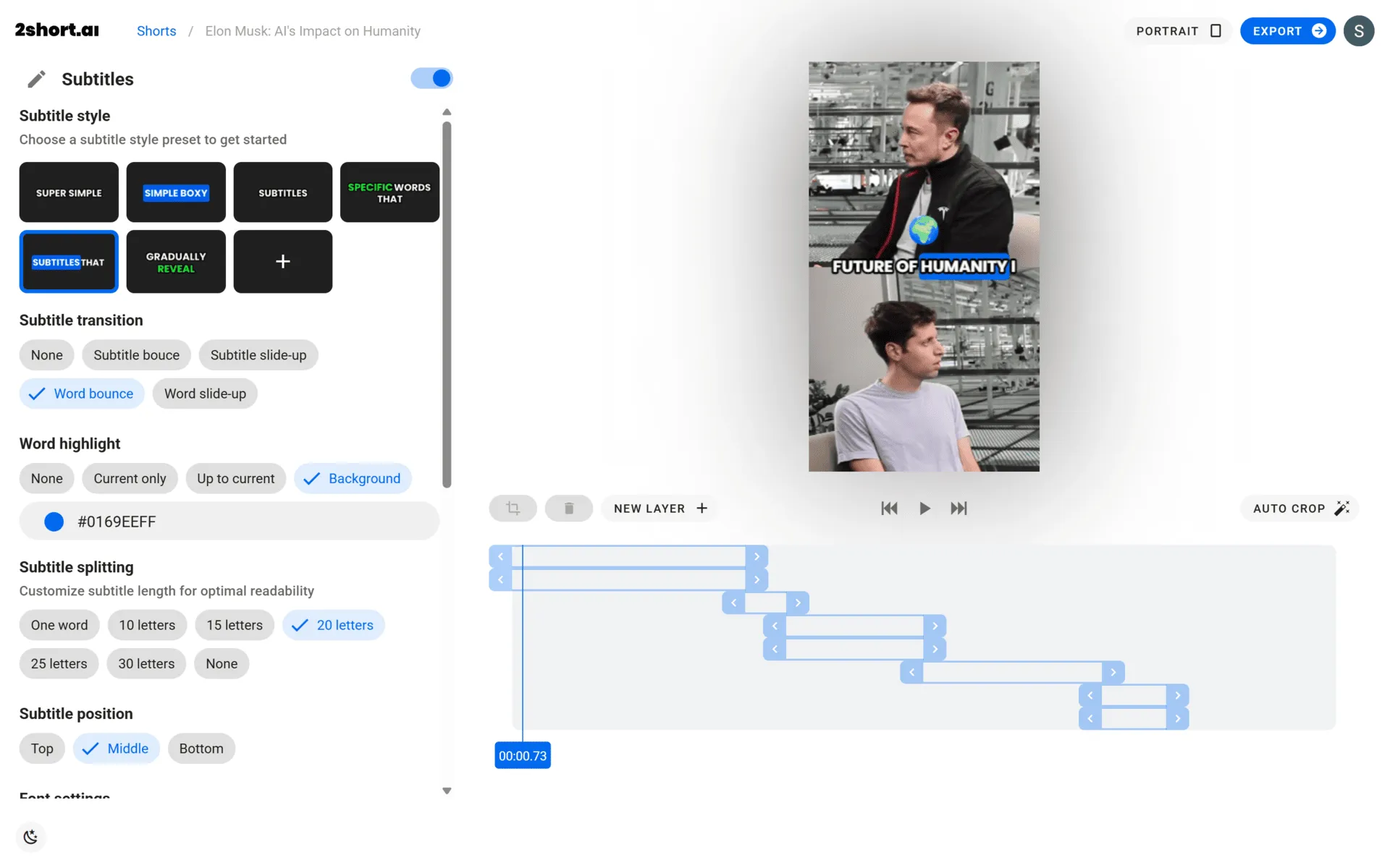 2short.ai Dashboard: بدائل Quso.AI