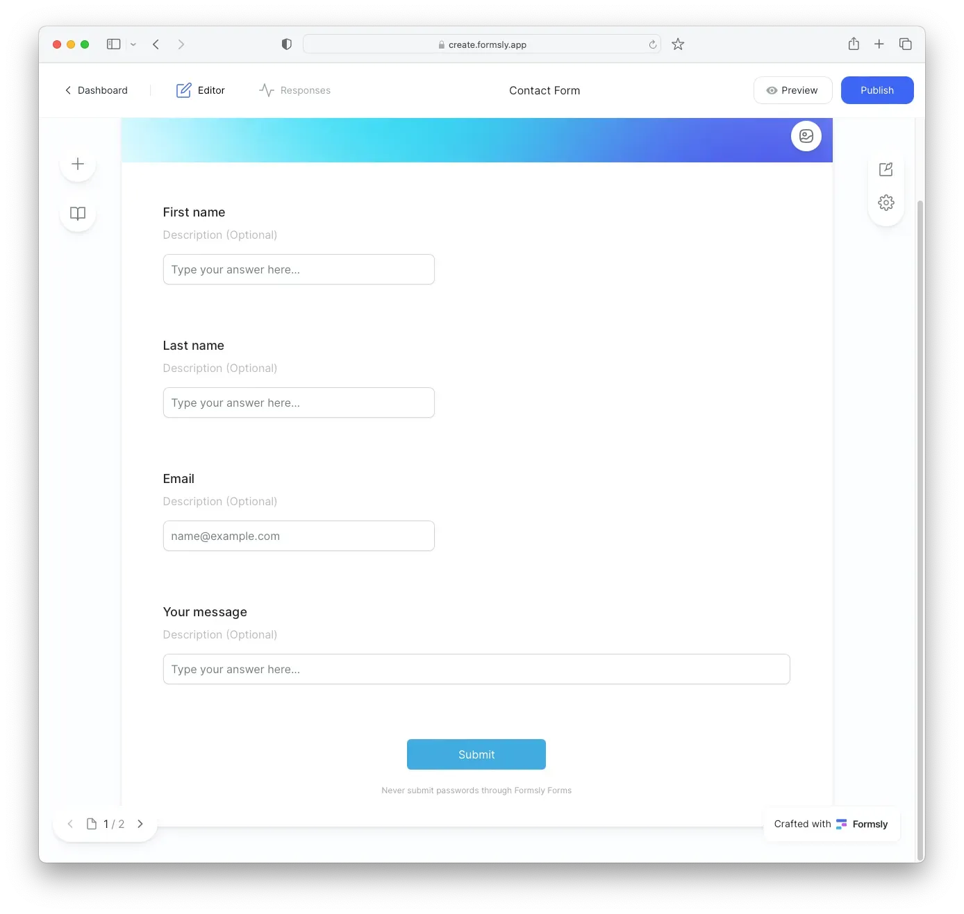 Tally Forms: Giải pháp thay thế Typeform