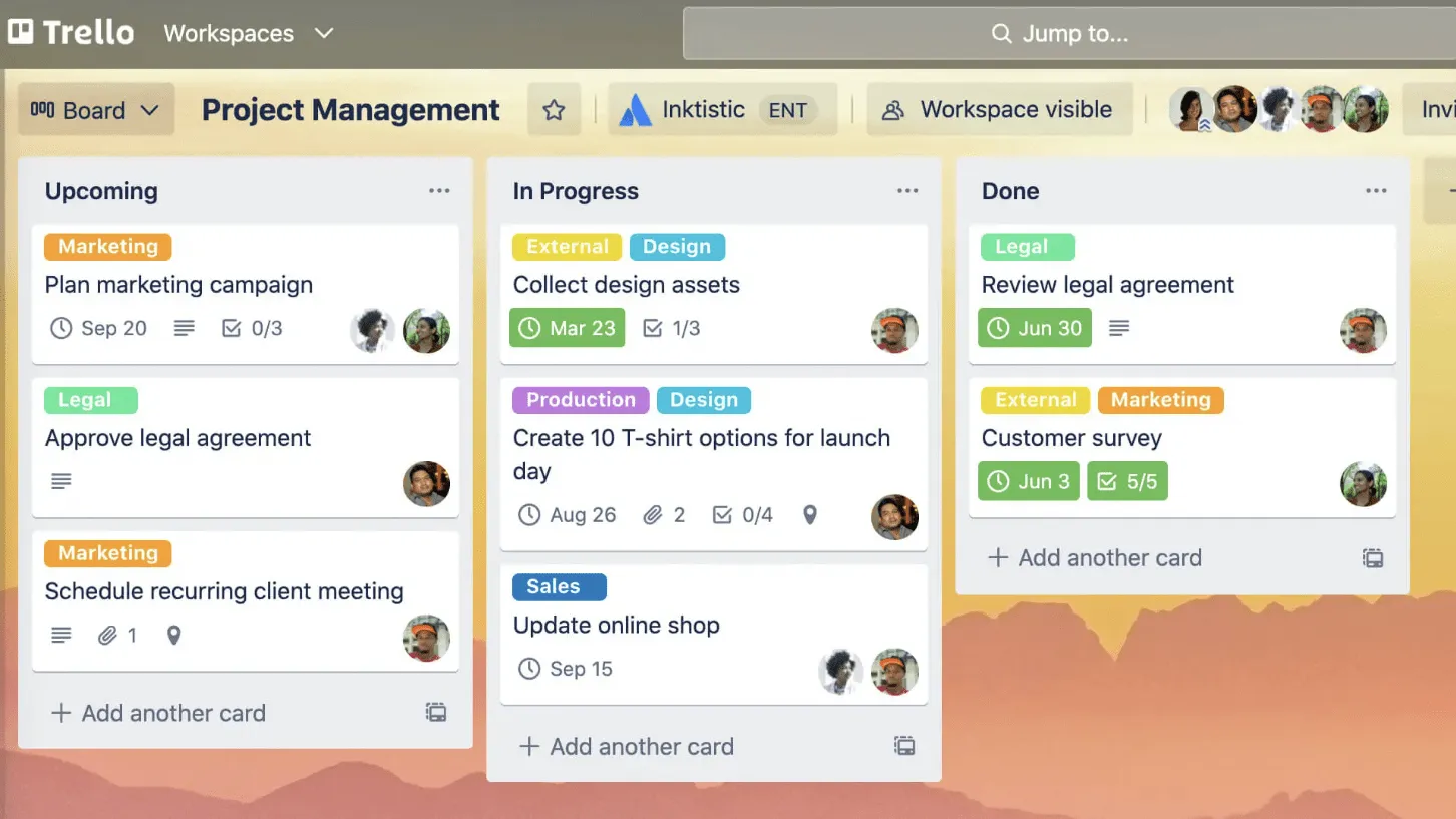 กระดานคัมบังใน Trello: Meistertask vs Trello