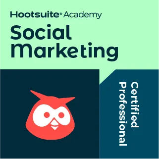 Badge Hootsuite en marketing sur les réseaux sociaux