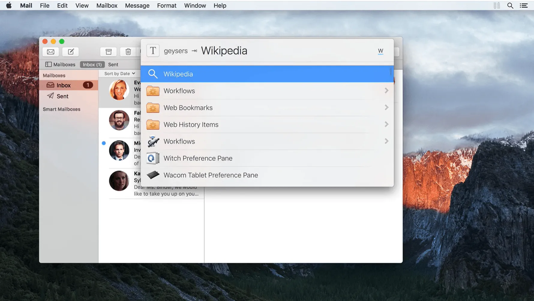 Pesquisa rápida na Web no Launchbar