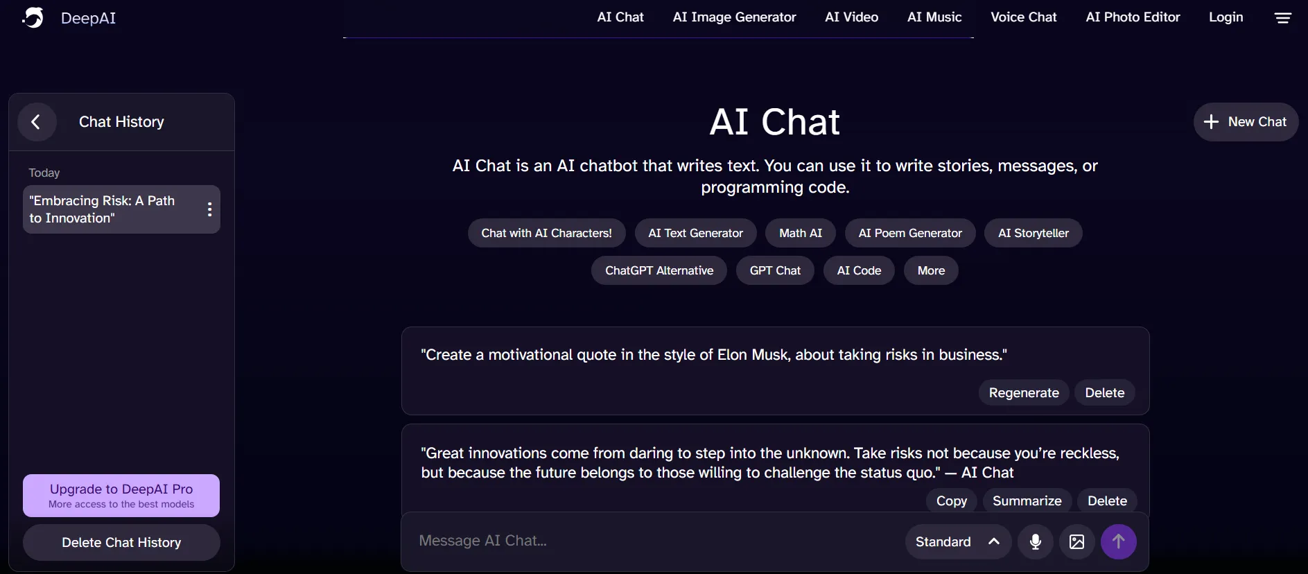 Derin AI Gösterge Paneli: 1Min AI Alternatifleri
