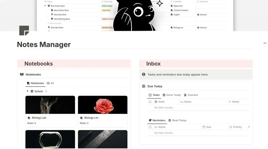 Modello Notion per la gestione delle conoscenze personali: mantieni tutte le tue note strutturate, ricercabili e facili da consultare