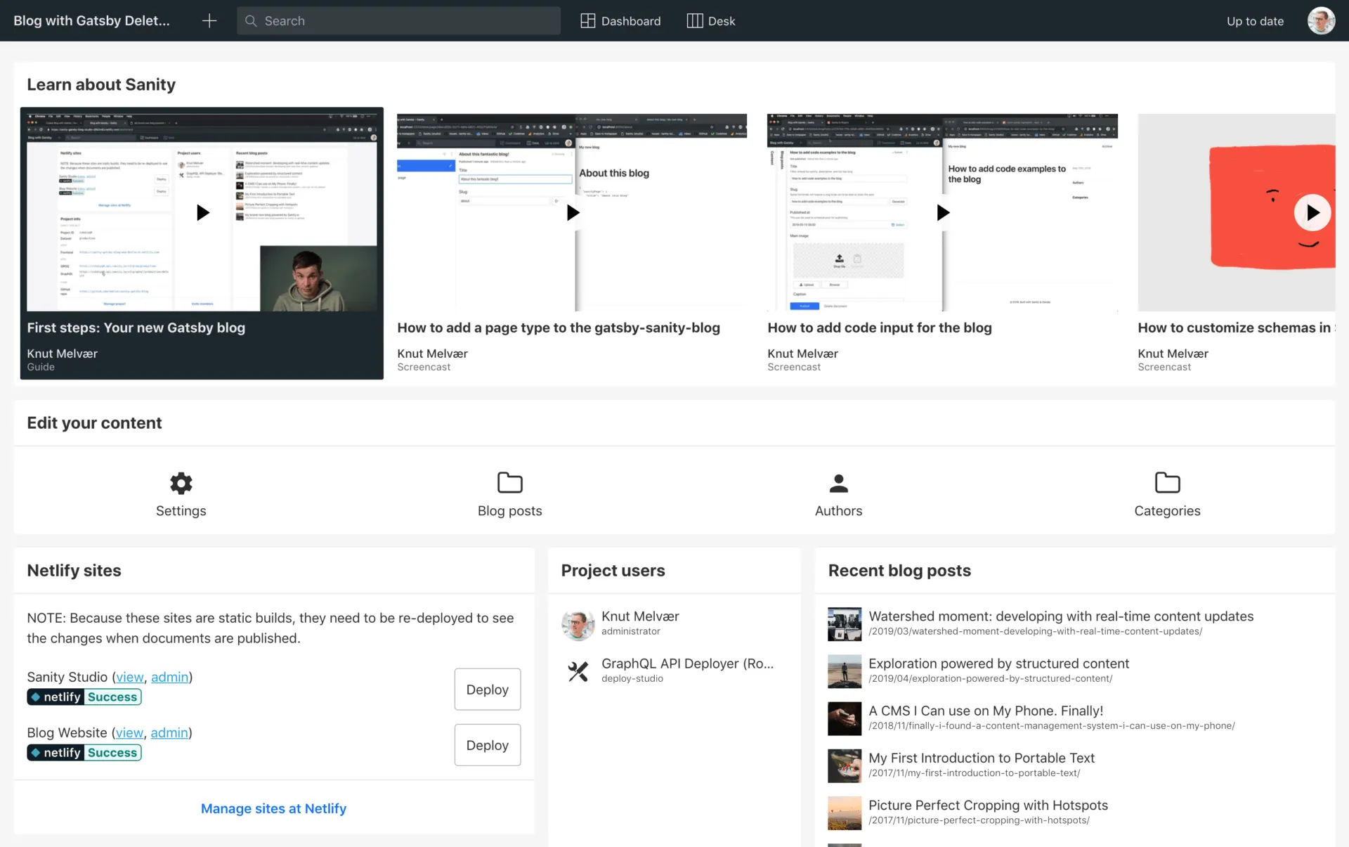 Headless-CMS-Software Sanity