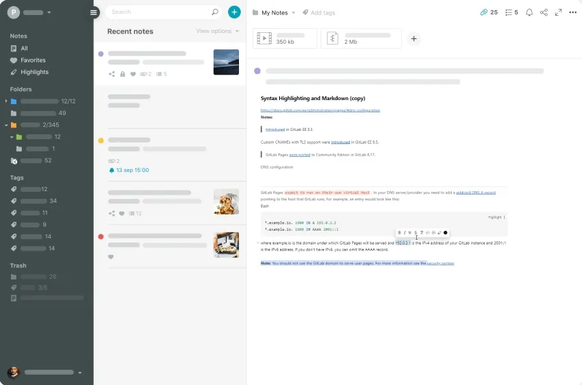 Nimbus Note: alternativa ad Amplenote