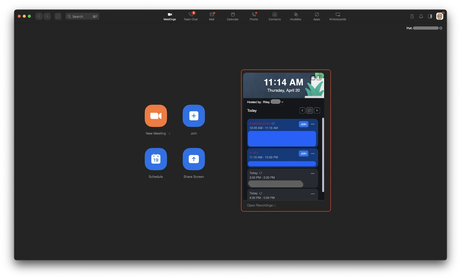 Zoom: Asynchrones Messaging