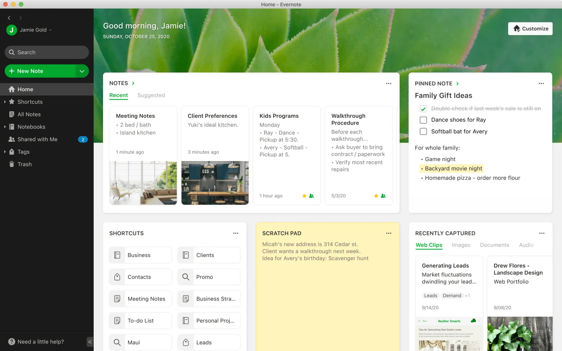 phần mềm chỉnh sửa tài liệu Evernote
