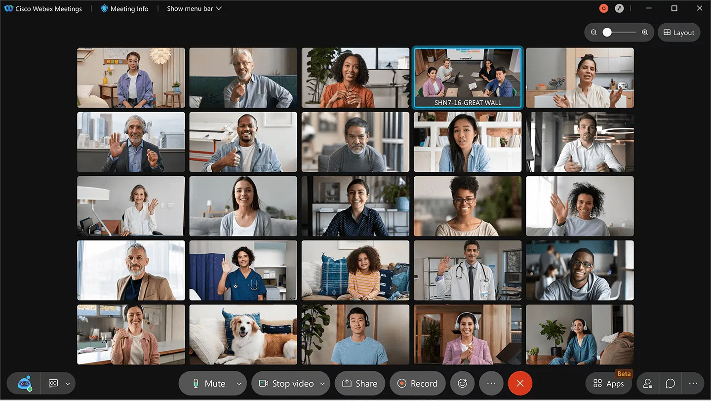 A Webex a biztonságos vállalati találkozók kedvelt eszköze. : Találkozóalkalmazások