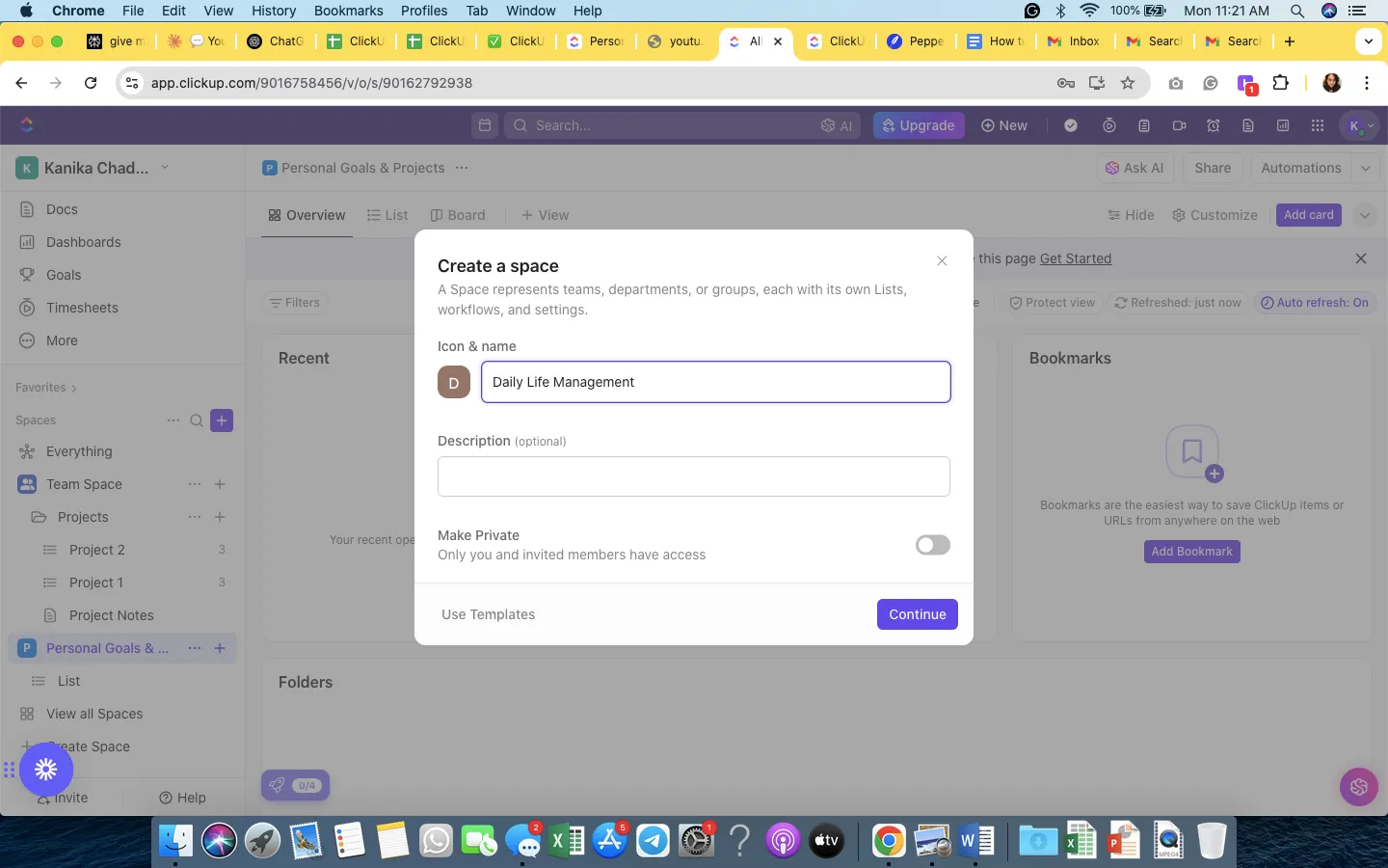 Spazio ClickUp