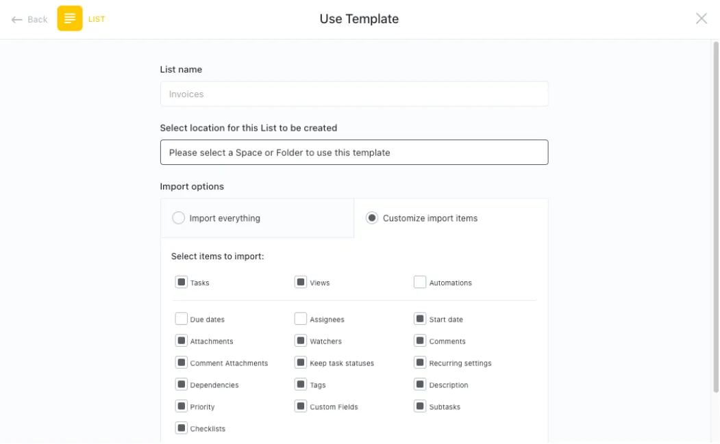 Tenha uma visão centralizada de tudo, desde revisões até cronogramas, com o modelo de quadro de design do ClickUp.