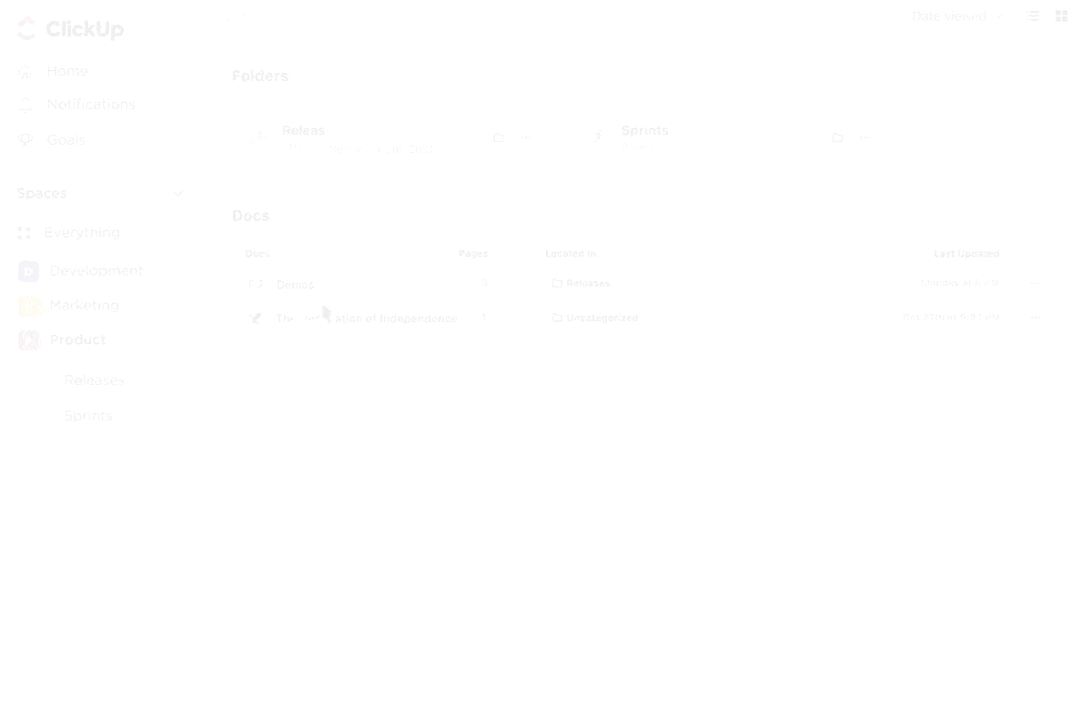 Mise en forme avancée et commandes slash dans les documents ClickUp