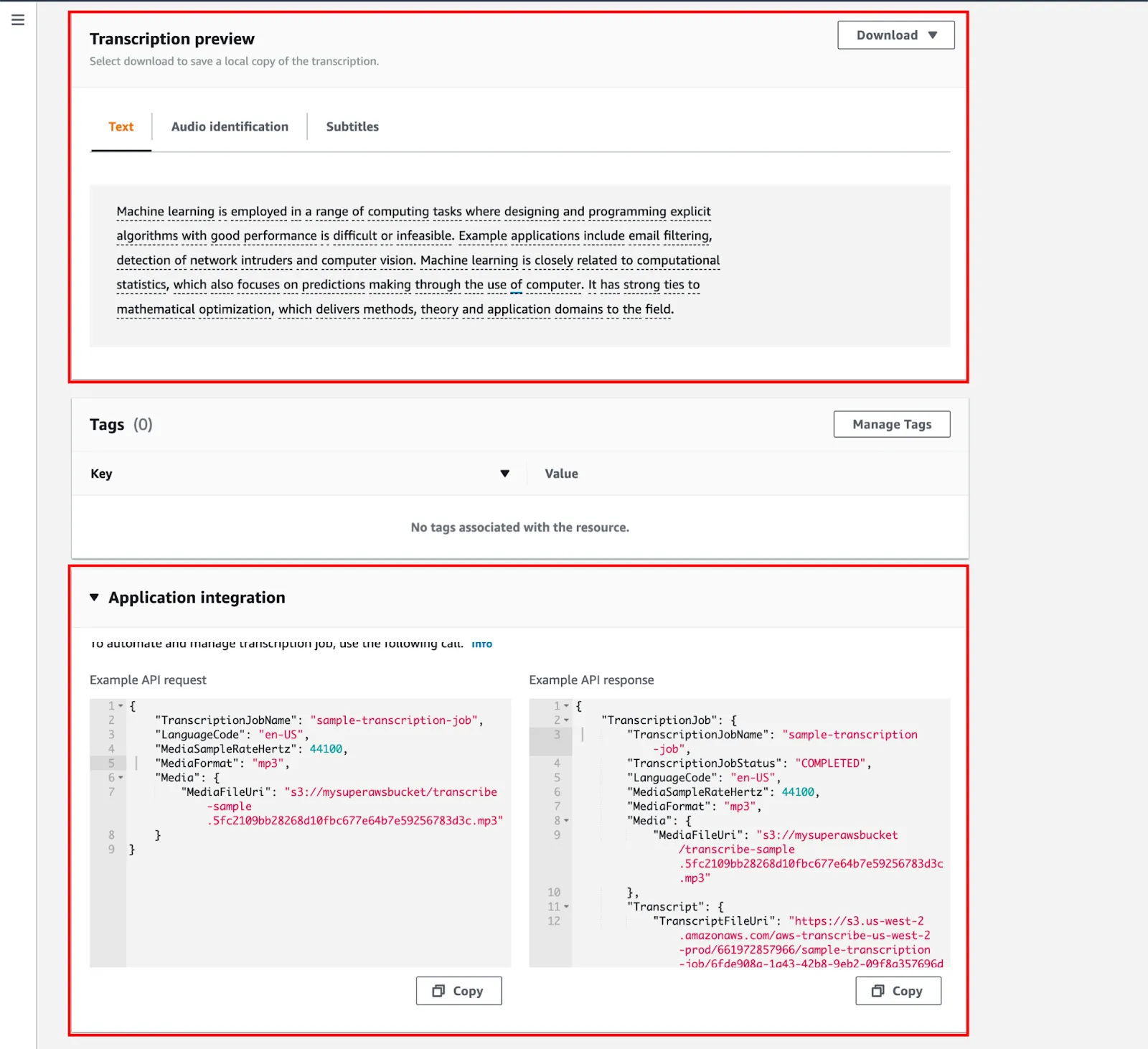AWS Transcribe