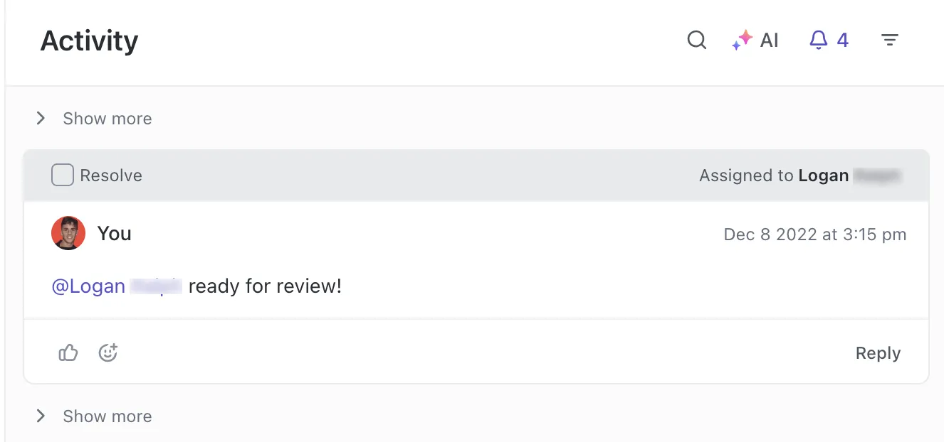 Använd ClickUp Assigned Comments för att hålla alla ansvariga och informerade. : slack-priser