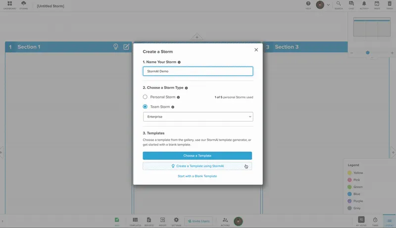 Stormboard: strumenti di lavagna online IA