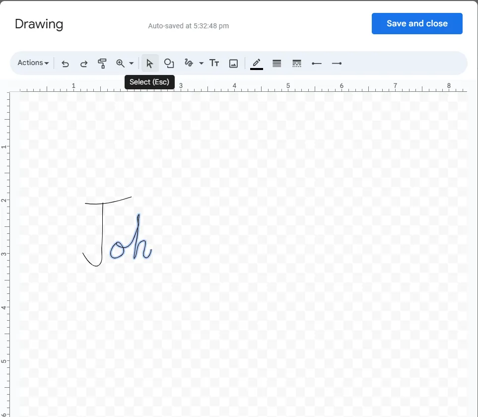 Signatur in Google Docs bearbeiten