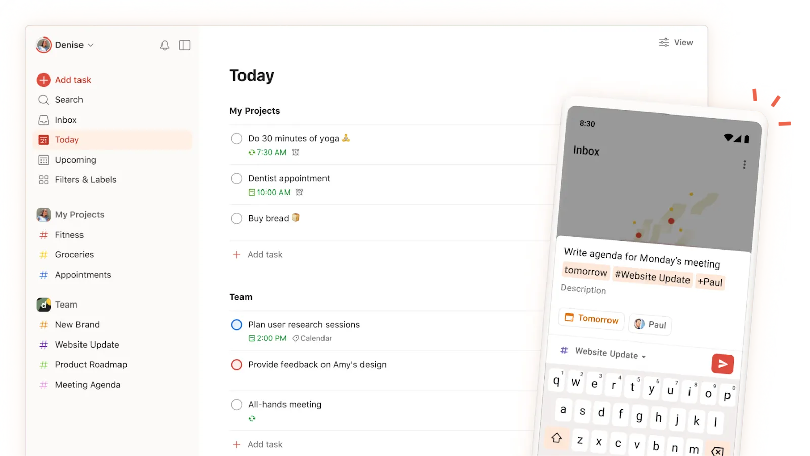 Todoist – Sunsama vs. Todoist