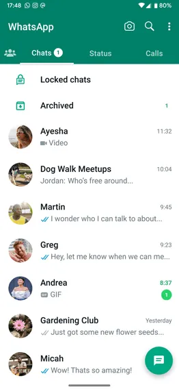 WhatsApp: Obecnější aplikace pro zasílání zpráv, která je šifrována od začátku do konce.