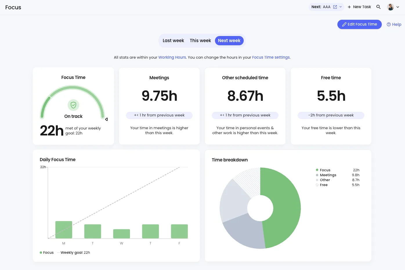 vía Reclaim.ai: aplicación para el seguimiento de metas