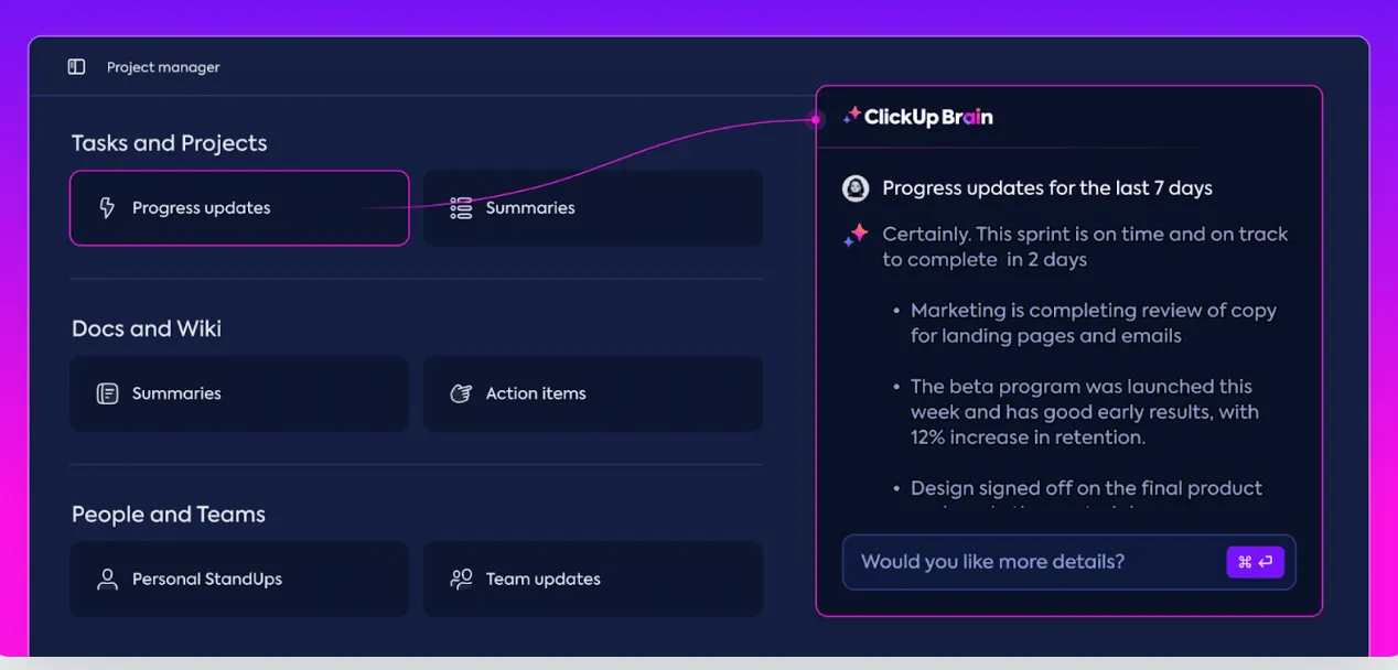 ClickUp Brain