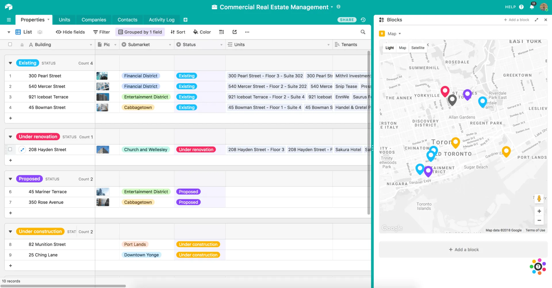 Applications de gestion des tâches pour Mac : tableau de bord Airtable