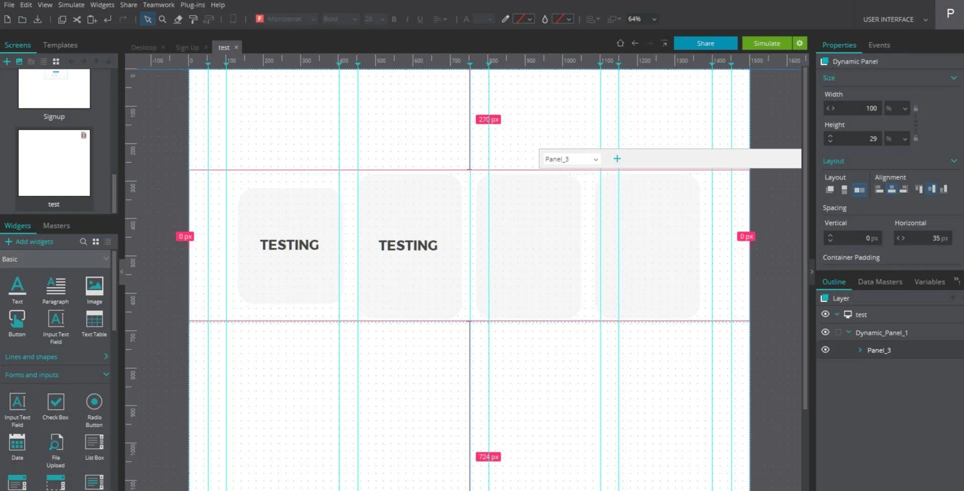 Công cụ wireframe từ Justinmind