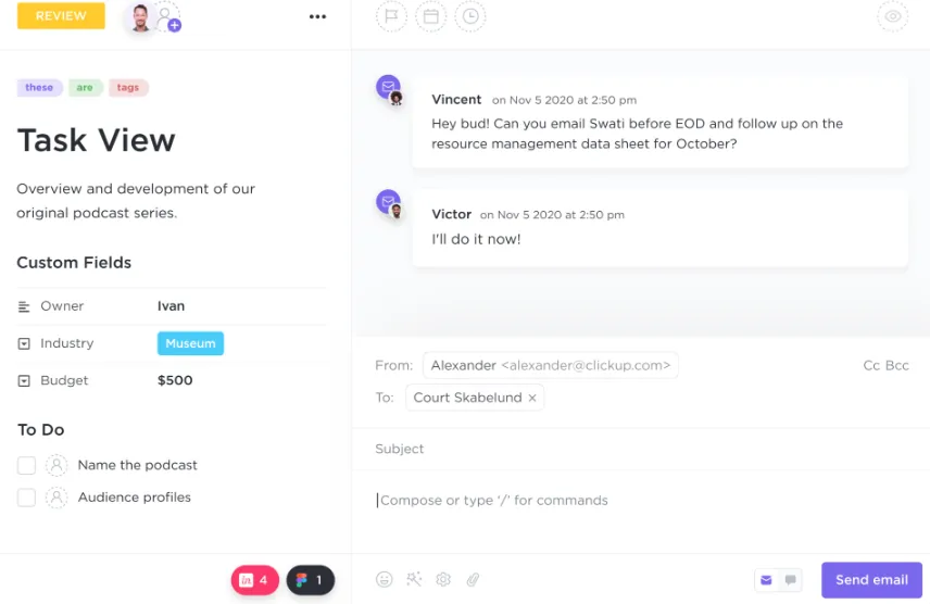 ClickUp Email