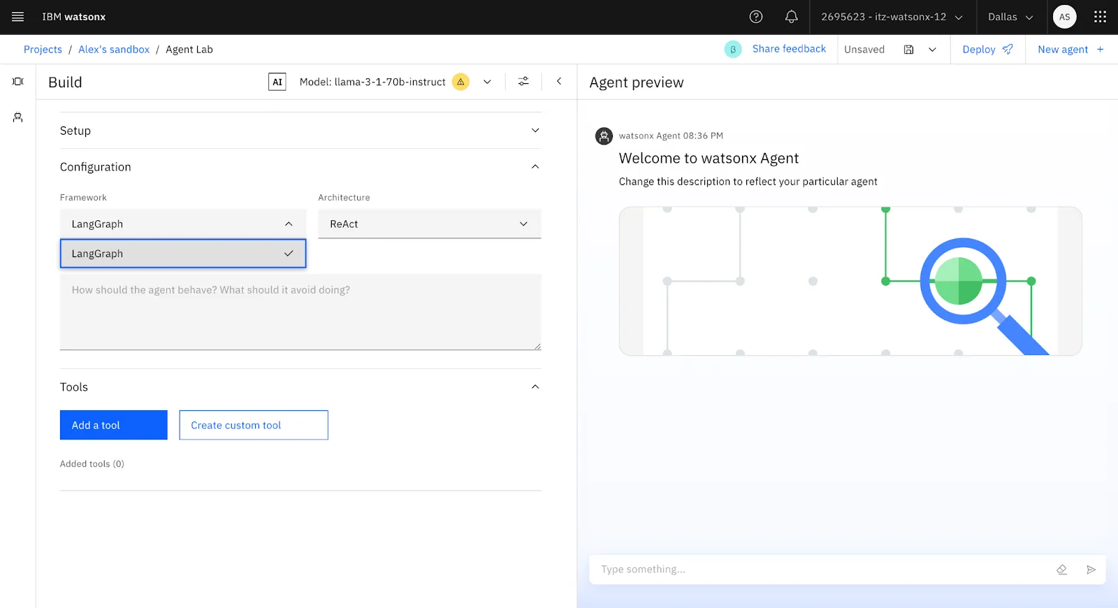 IBM Watsonx Dashboard: Platform manajemen agen AI