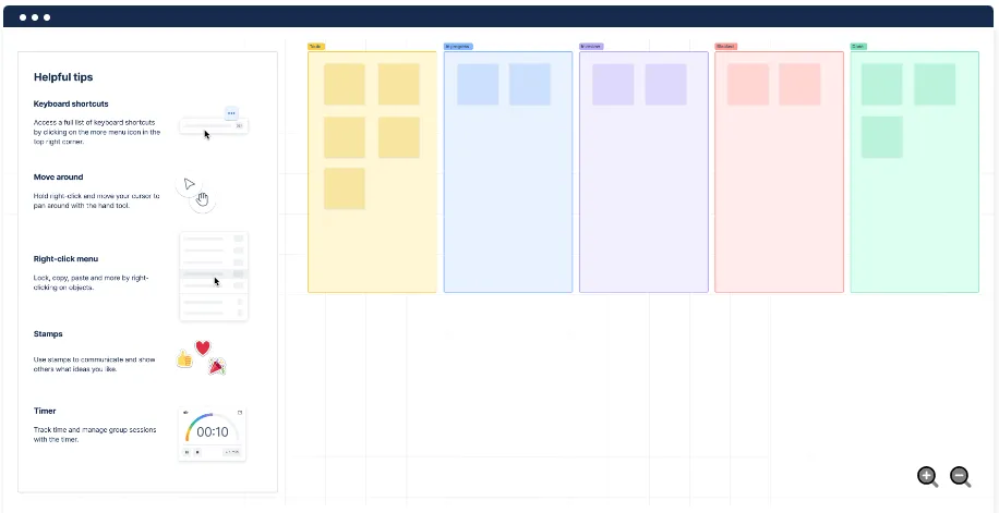 Plantilla de tablero Kanban de Confluence