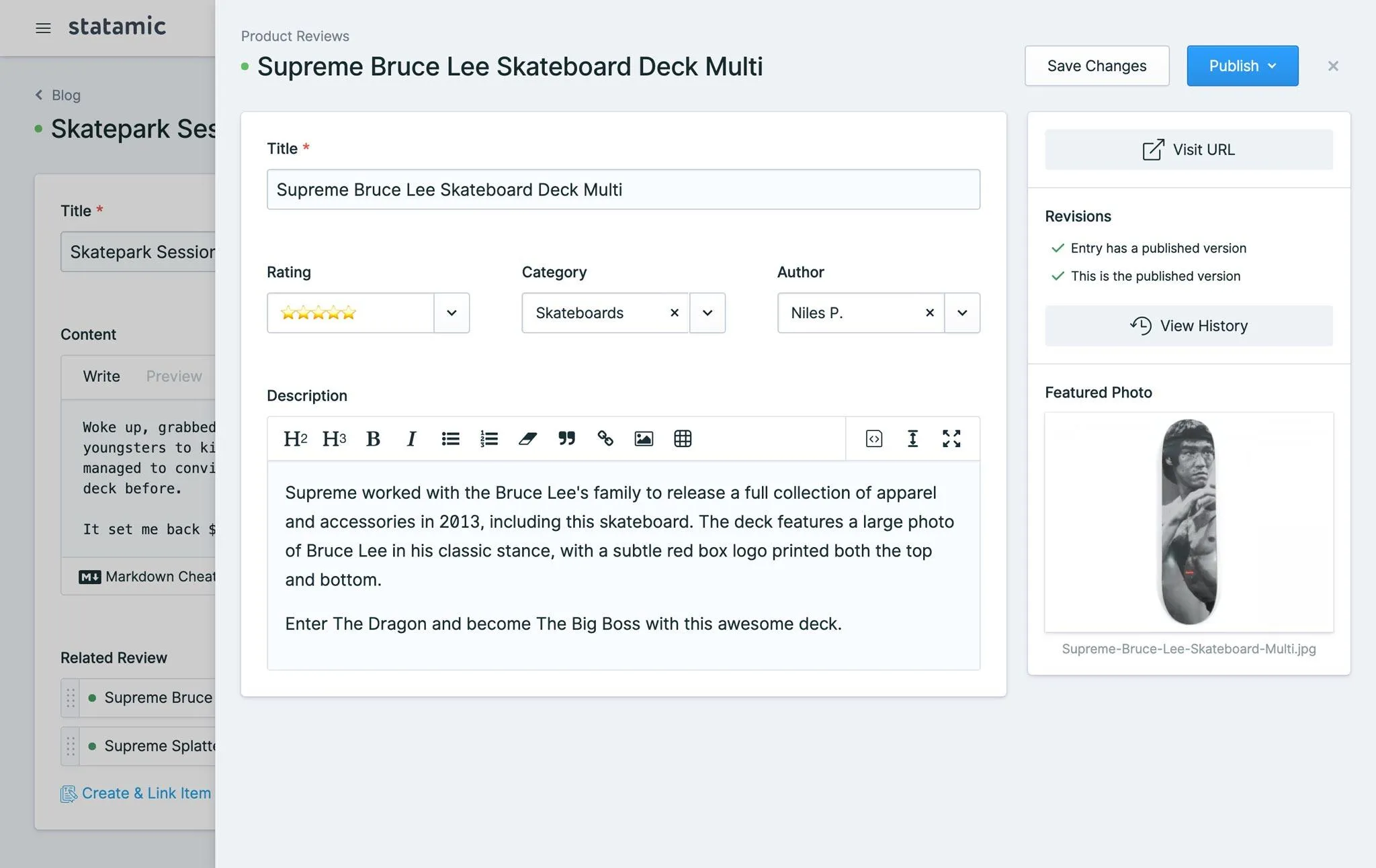 การจัดการเนื้อหาด้วย Statamic