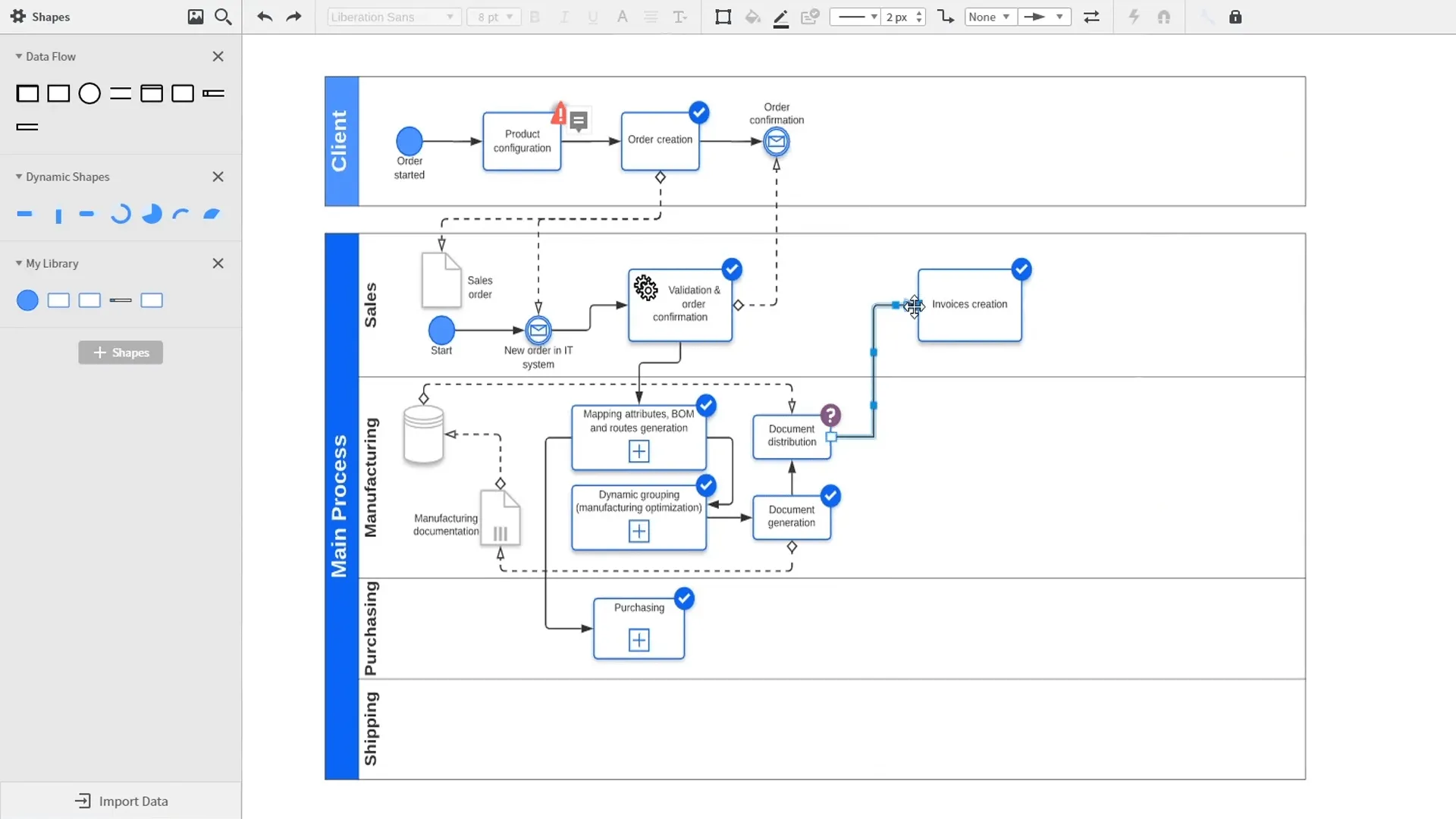 Die leistungsstarke webbasierte Plattform von Lucidchart eignet sich ideal zum Erstellen detaillierter technischer Diagramme und Flussdiagramme sowie zur Visualisierung von Workflows