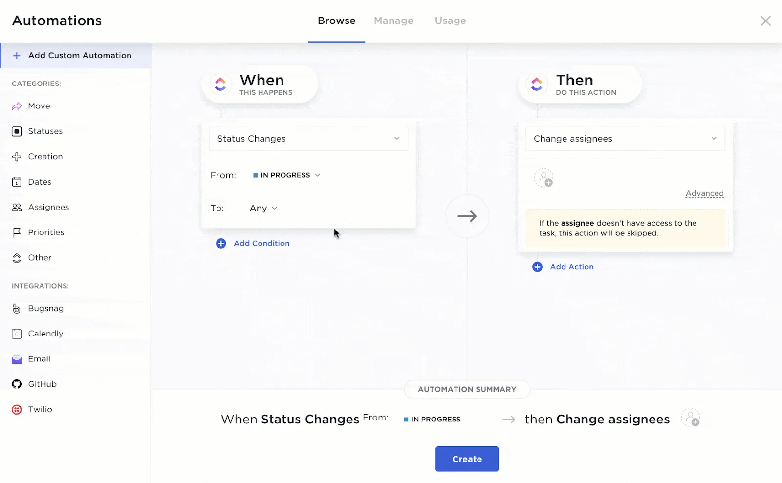 ClickUp Automation