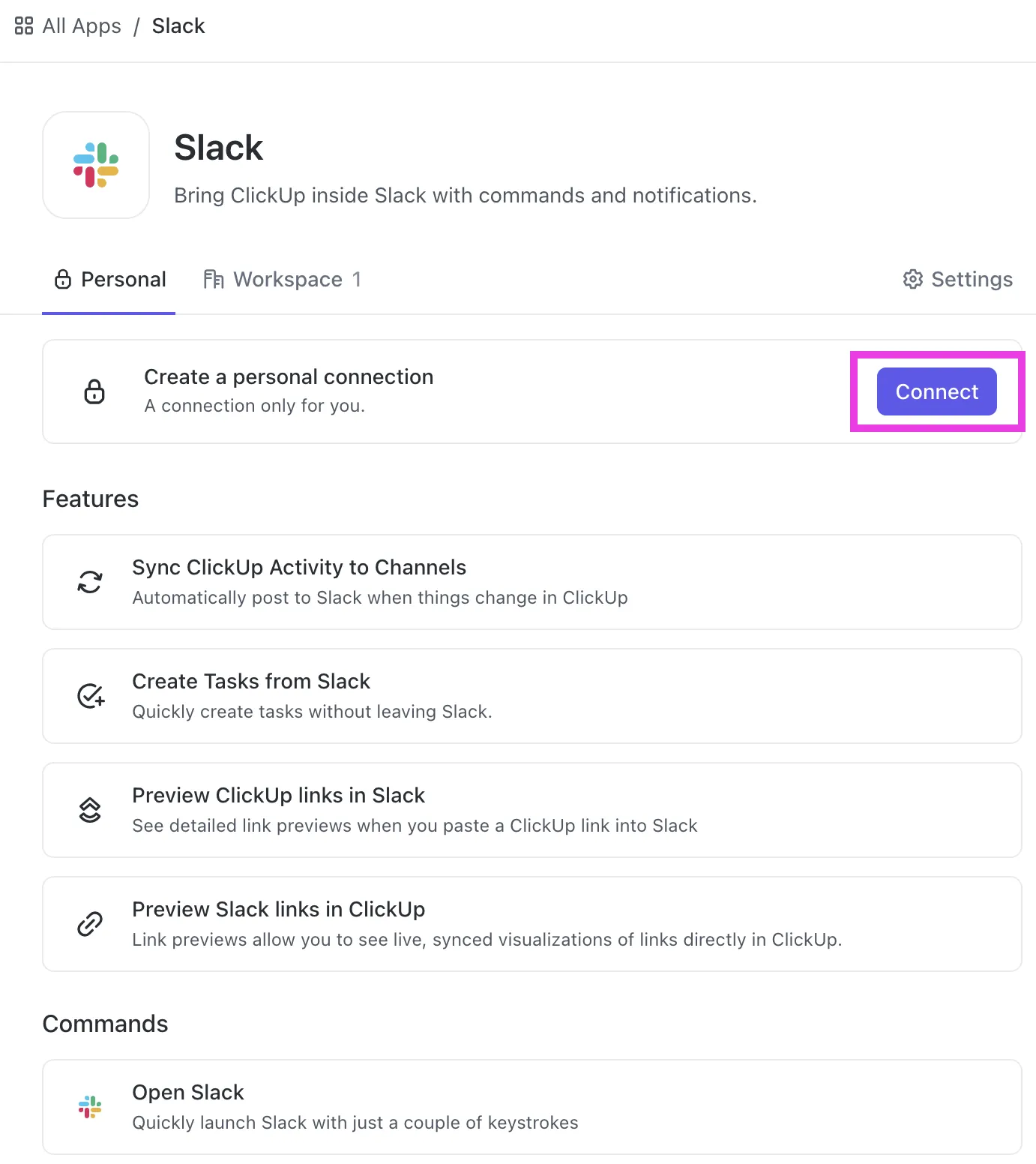Recursos do ClickUp
