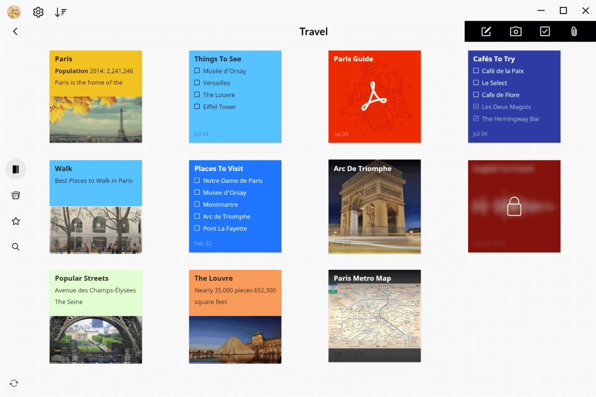 Zoho Notebook Dashboard: Alternative zu Google Keep