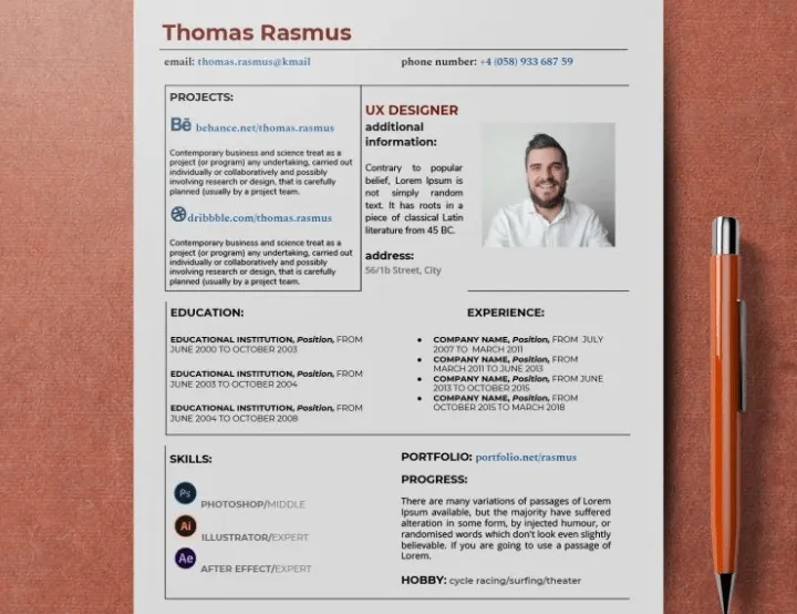 Modello di documento professionale di Goodocs