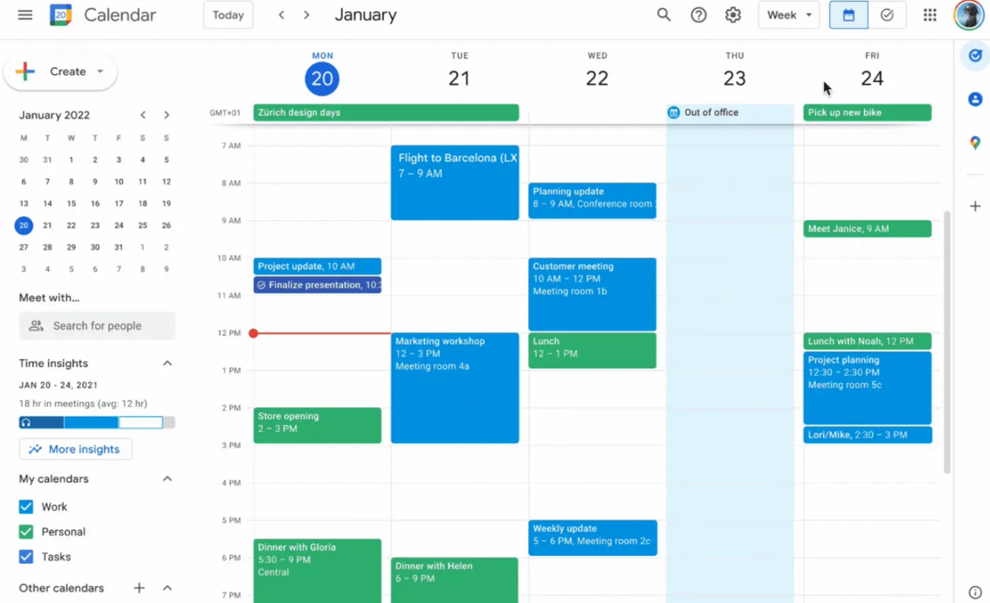 Acara Google Calendar